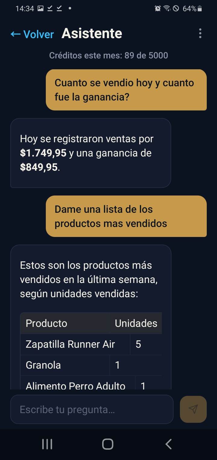 Captura del asistente con IA en tema Clásico